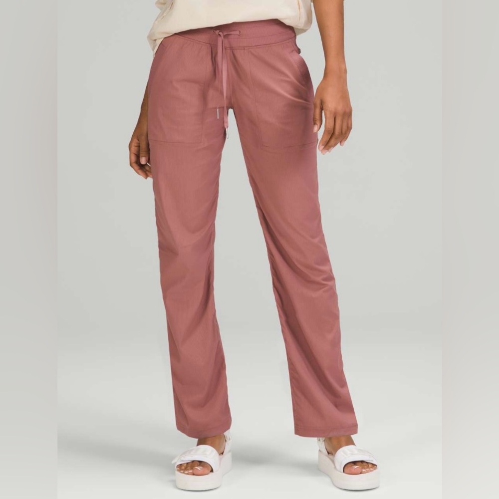 LULULEMON Dance Studio Unlined Pants Mid Rise size 4 Spiced Chai